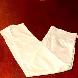 High-rise crop seamless light blue color